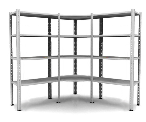 Угловой стеллаж MS Standart 185/100x30/4