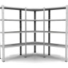 Угловой стеллаж MS Standart 185/100x30/4